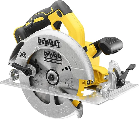 Sierra circular eléctrica inalámbrica DeWalt DCS570B 184mm 900W amarilla 20V