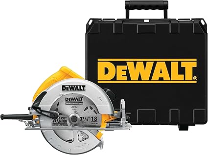 DEWALT DWE575K-QS - Sierra Circular 1600W, Profundidad de corte 67mm, Cuchilla de 190mm, Velocidad 5200 rpm, Diámetro de cuchilla 30 mm, Maletín Incluido [Clase de eficiencia energética A+]